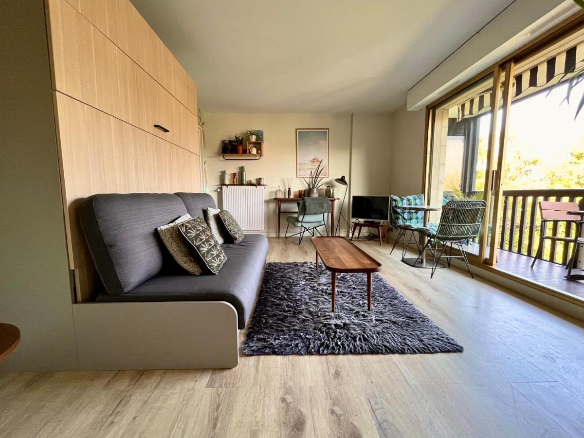 Beau Studio Terrasse Vue Jardin - A 2 Pas De La Mer 도빌 외부 사진